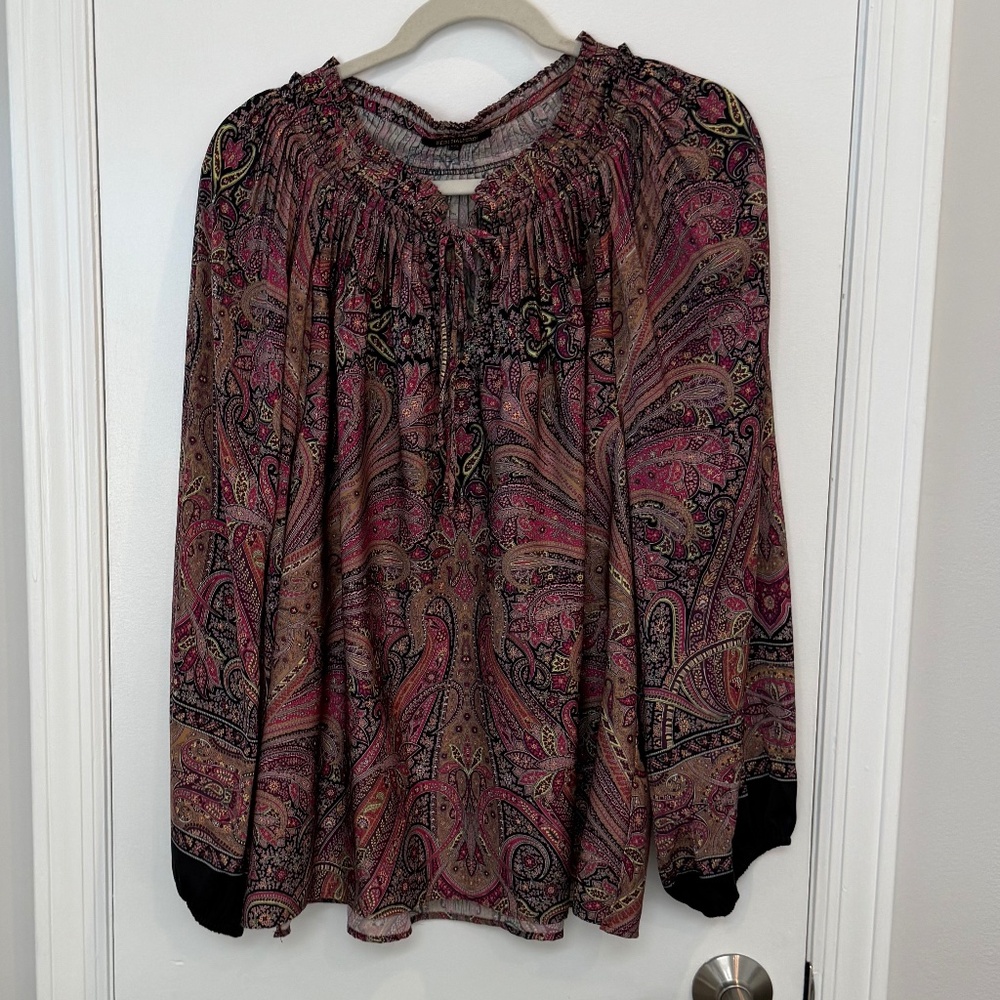 Kobi Halperin Jody Paisley Blouse – Size XXL